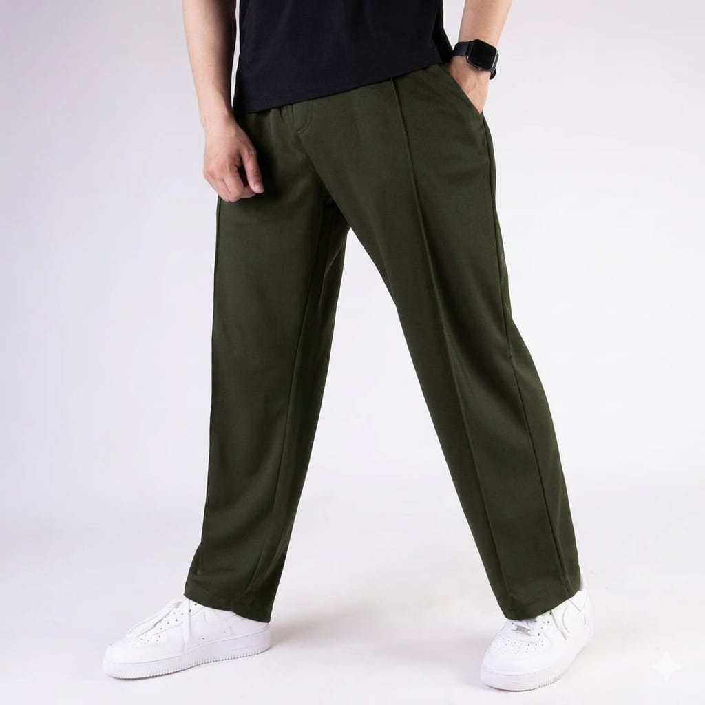 Oversized Wide Leg Baggy Trousers For Men - Trouser for Summer Wear Terry Stuff Multicolor