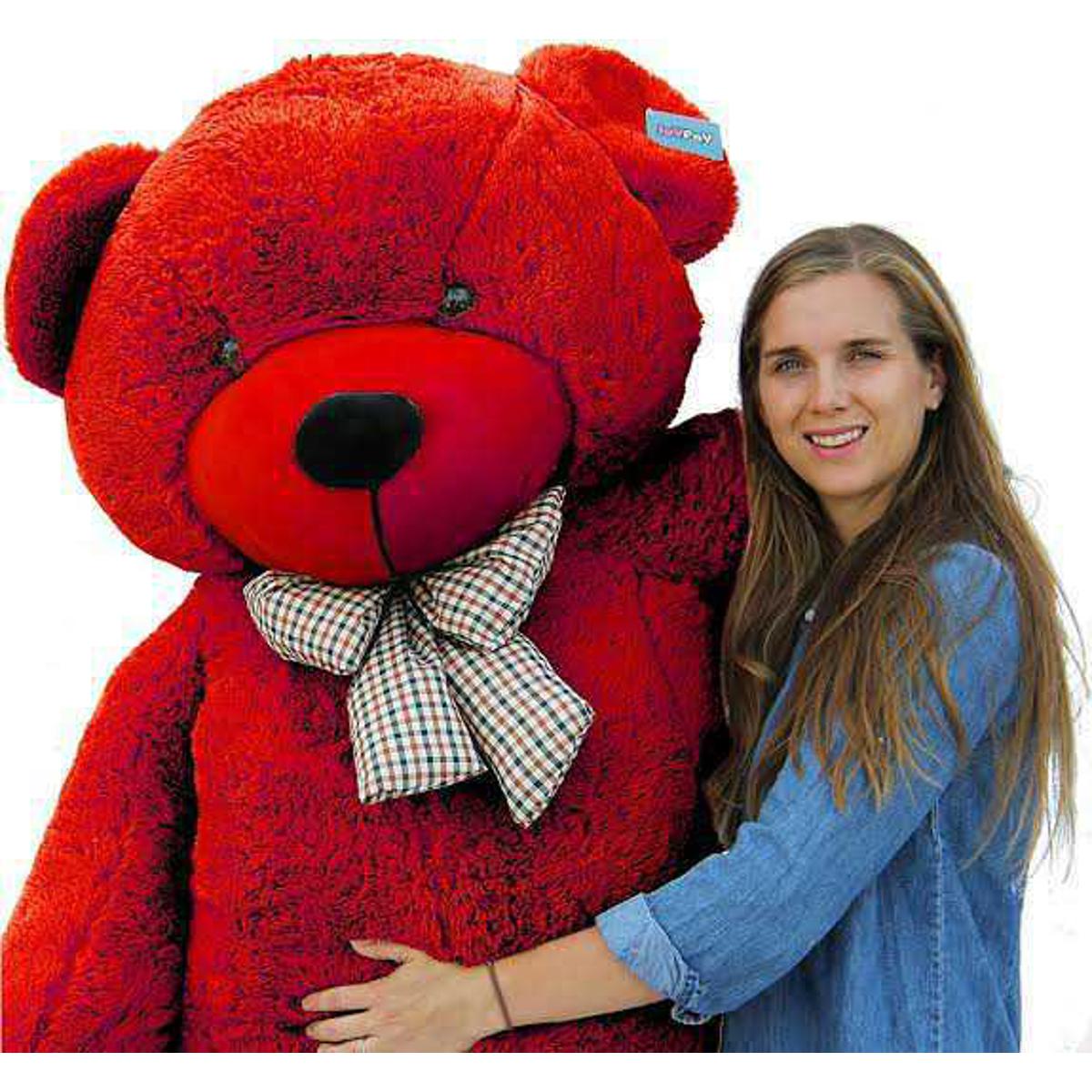 teddy bear big red colour