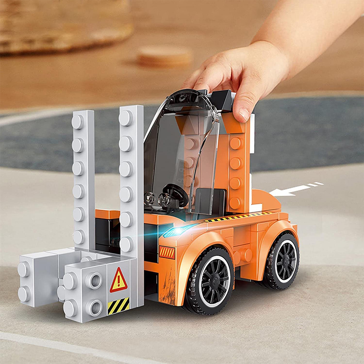 Decool Multificence Forklift Bricks Toys 169+Pcs, Mclaren 720s Vehicle, Forklifter, Sports Racing Car Brick 10 In 1 Block Model Early Educational Learning DIY Toys Model Play Set Compatible Lego For Kids Build Your Skill Gift For Boys & Girls Code: 31028