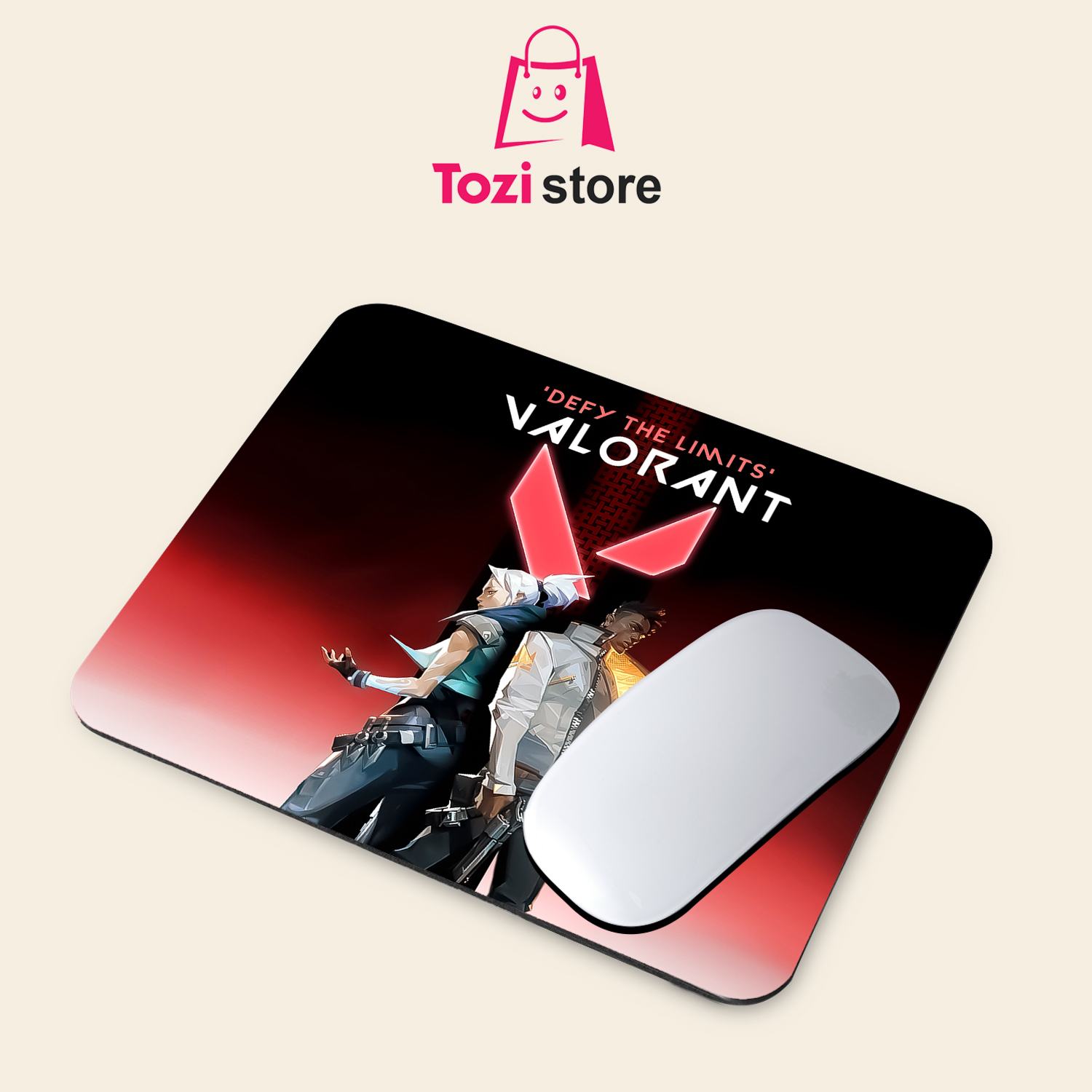 Gaming Mouse Pad Premium 8" x 6.5 Thick Non-Slip Rubber Base, Smooth Cloth Surface for Precision Control - Tozistore price in Pakistan