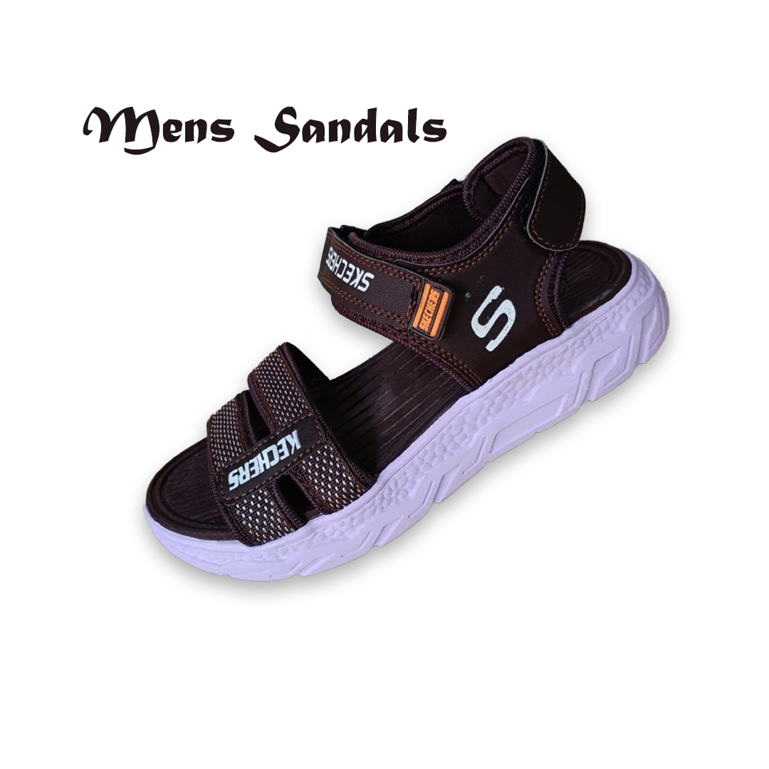 Stylish Thick Sole Party Wear Sandals For Men - Casual wear sandals for mens - Breathable Mesh Athletic Sandals for Men - Durable Rubber Sole - Casual Outdoor Sandals
