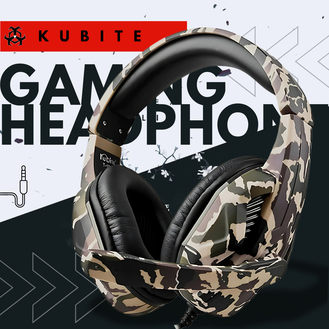 Wired Gaming Headset for PC PS4 Xbox | Over-Ear Noise Cancelling Headphones with Mic | Deep Bass Surround Sound | Ergonomic Green Design for Gamers, Streamers & Laptops | Stereo Audio for Console & Mobile Gaming