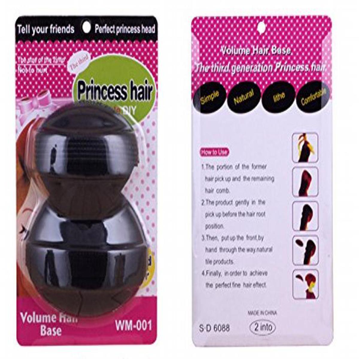 PACK OF 2 Daily Bump Hair up Styling Insert Tool Bumpits Princess Hairstyle Fluffy Hair Tools Accessories Donut Hair Bun Maker