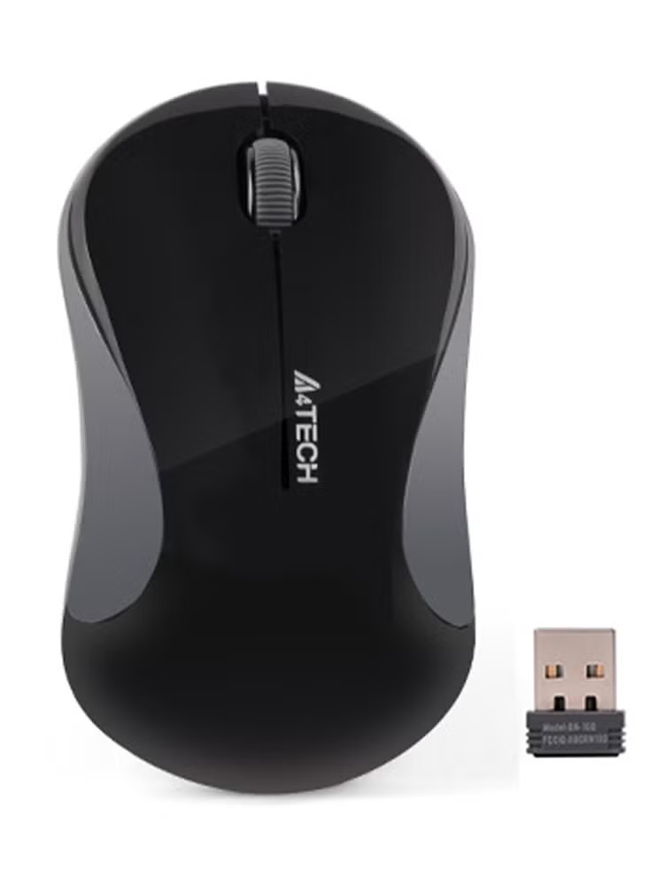 A4 Tech Mini Wireless Mouse for laptops G3-270 , 2.4GHz V-Track Mouse 1200 DPI , distance up to 10-15m , battery changes with energy-efficient engineering , optical