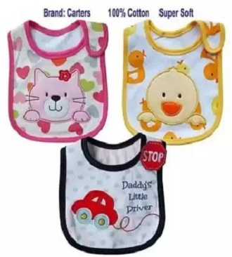 bibs with plastic lining