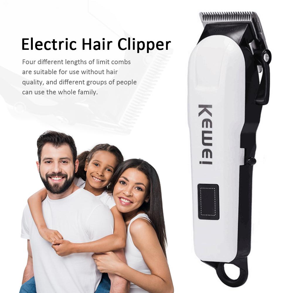 Kemei Km 809a Professional Rechargeable Electric Haircut Machine Lcd Display Hair Clipper Tool