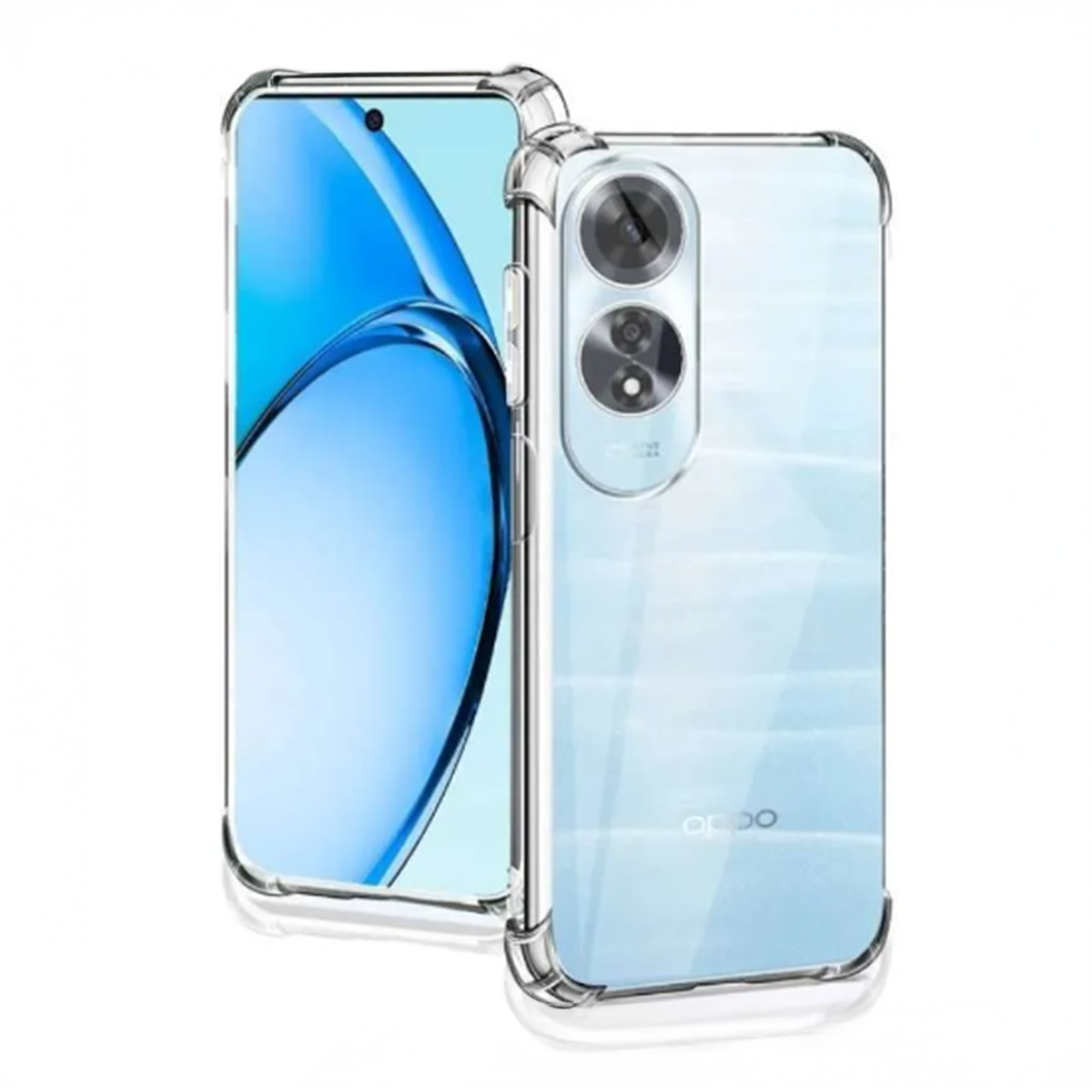 Custodia Per Oppo A60 4G Con Tracolla E Girocollo - Cover In Silicone TPU Trasparente, Antiurto, Flessibile, Pratica E Alla Moda - 2
