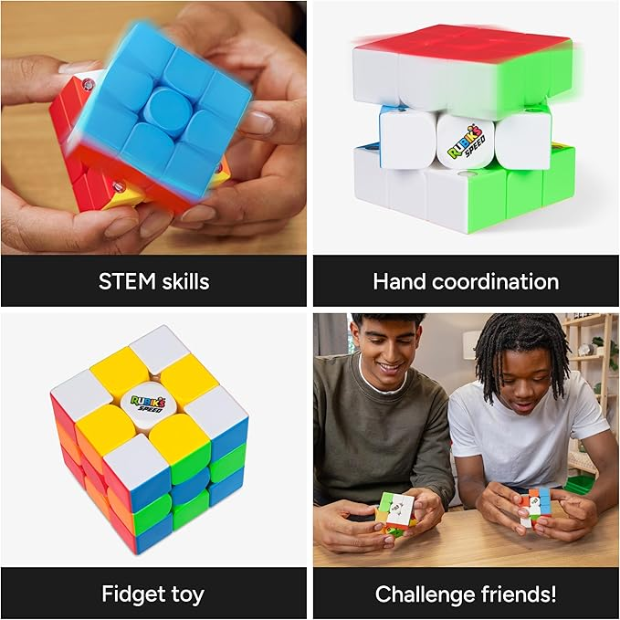 Rubiks Cube, 3x3 Speed Cube, Problem-Solving Challenging Puzzle