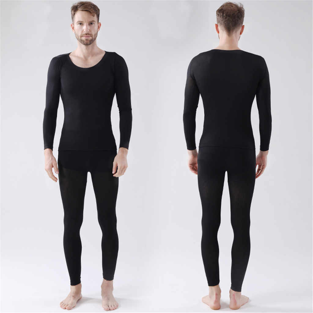 New Thermal Underwear Set Men Winter Long Johns Keep Warm Suit Two Pieces Inner Wear