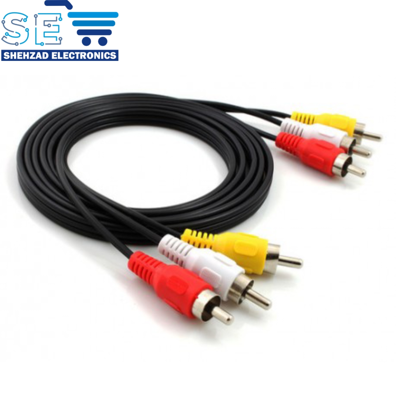 3 RCA Male to 3 RCA Male Connector Composite AV Wire Plug Pure Copper Audio Video Cable