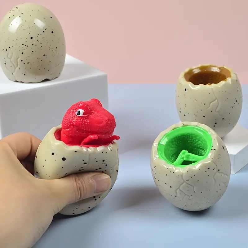Pop-Up Dinosaur Egg Squishy Toy – Stress Relief Fidget Toy for Kids & Adults