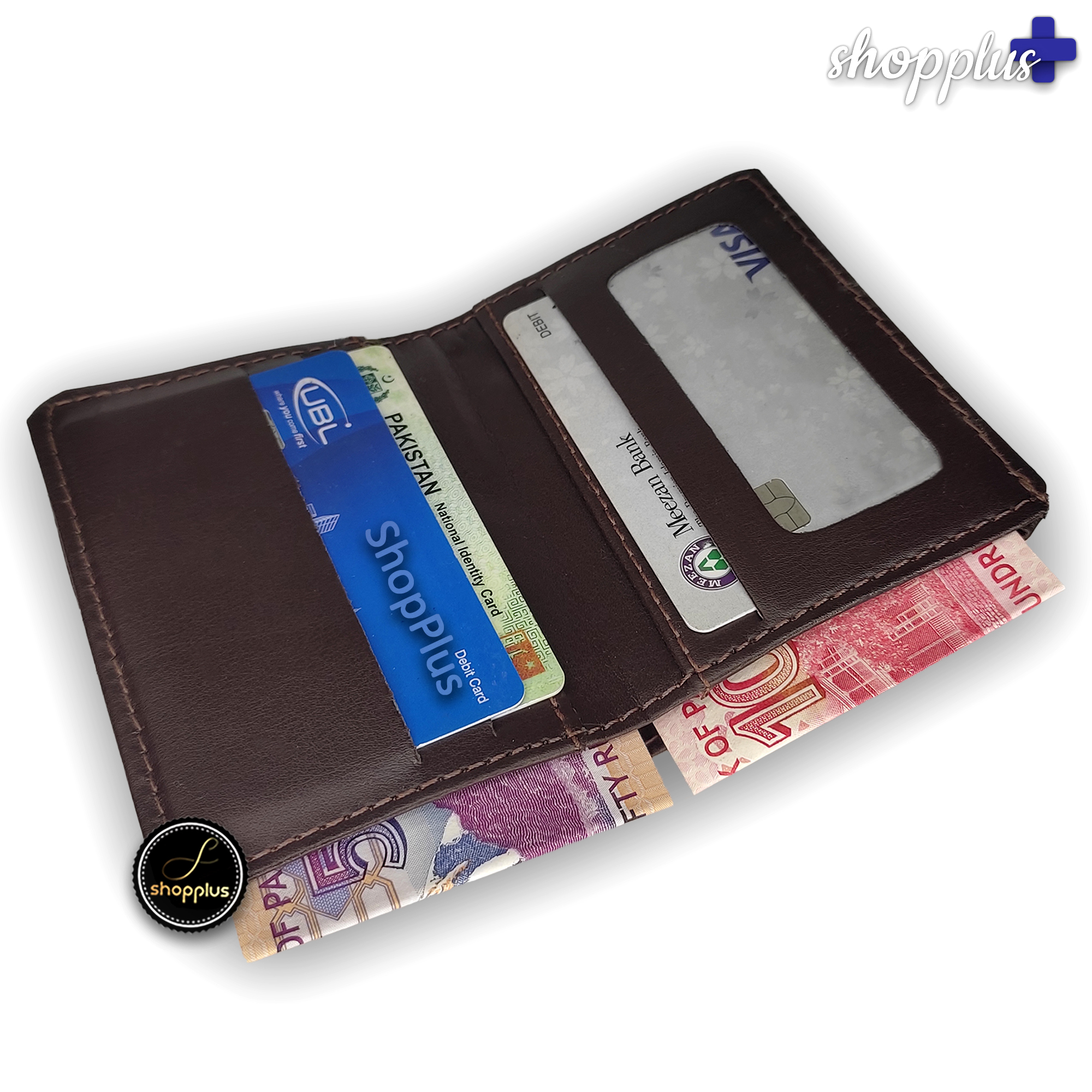 Slim Minimalist Wallet for Men - PU Leather  Snap-Free Card Holder with RFID Protection