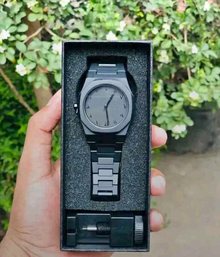 black arabic aura fiber chain watch waterproof 100% Original watch