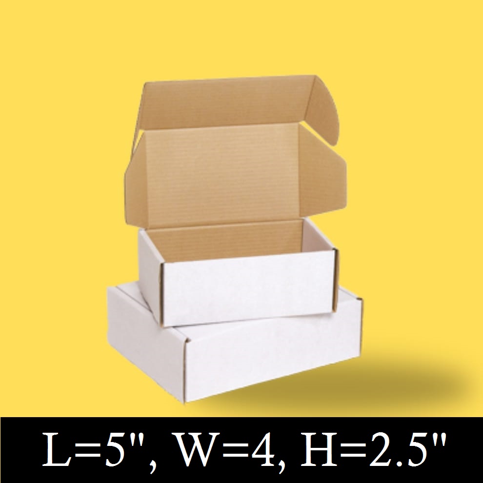 Pack of 20 Packaging Shipping Boxes (white) Corrugated 3Ply Sizes