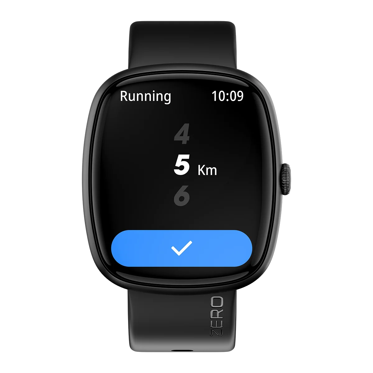 Zero® Qube Smartwatch 1.83 Inch Fluid Display | Swift UI Smart Watch | Bluetooth Fitness Tracker | Health Monitoring Smartwatch | Sports Modes | Smart Notifications | Custom Watch Faces | Android & iOS Compatible | 1 Year Warranty