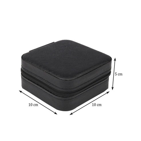 Leather Travel Jewelry Organizer Box for Women – Portable Storage Case for Hair Accessories & Rings – Classic Style – All Season