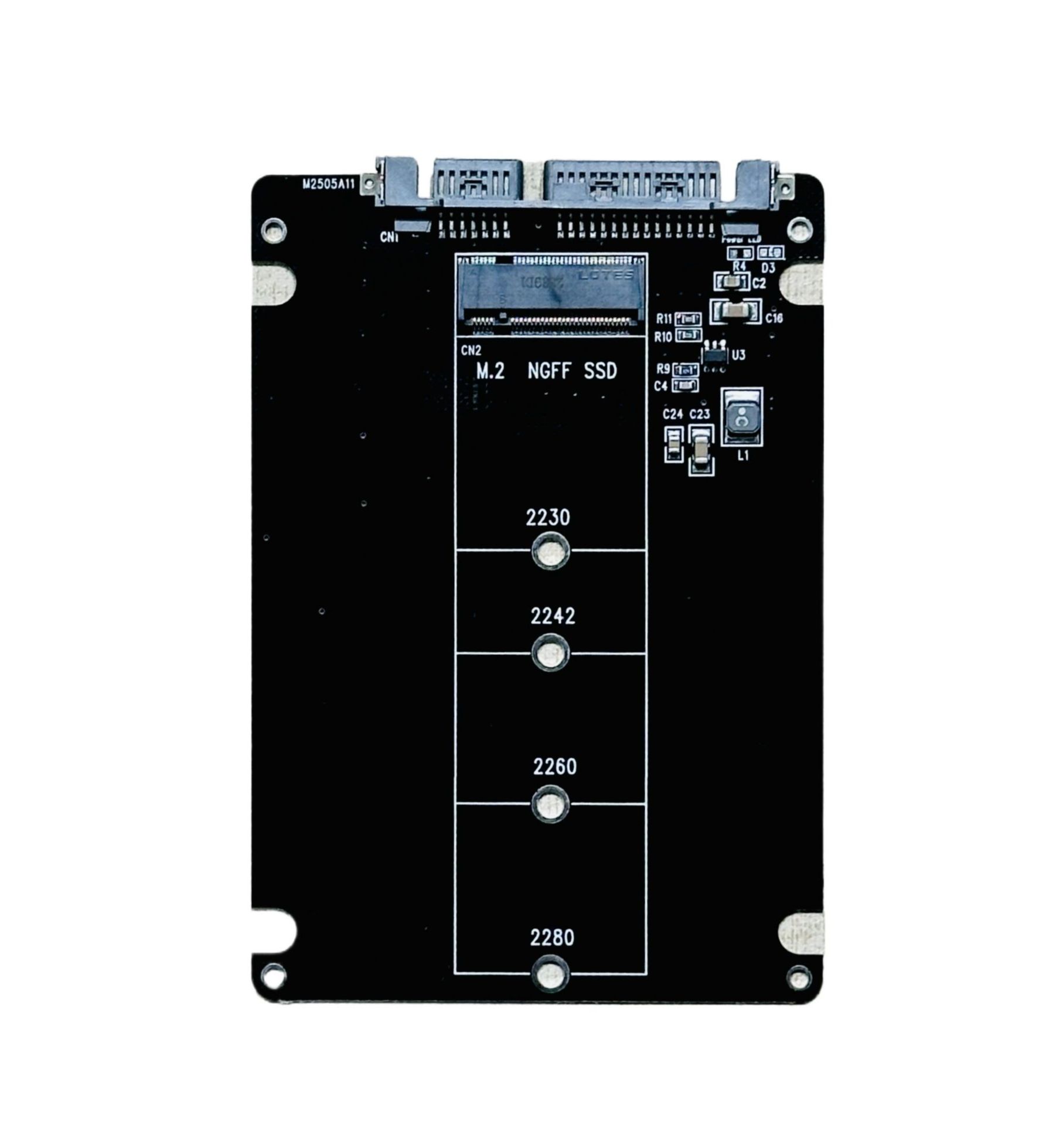 M.2 NGFF TO SATA Adapter  M.2 NGFF Convert TO  2.5" SATA SSD Card B Key for 2230-2280 M2 SSD