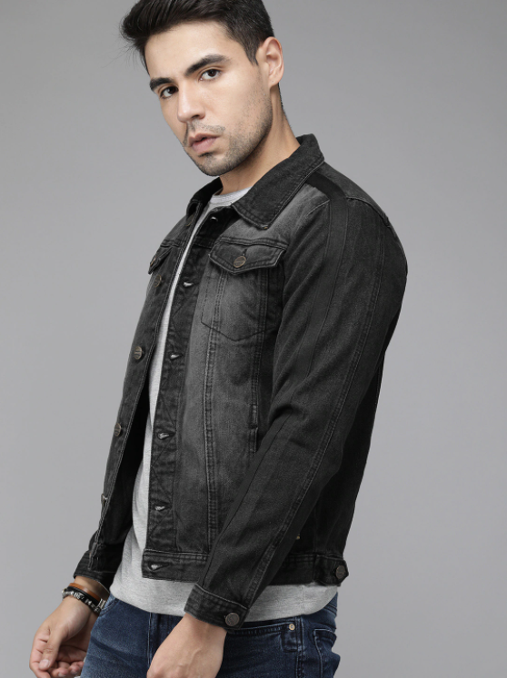 Mens Clothing Denim Jacket Stretchable