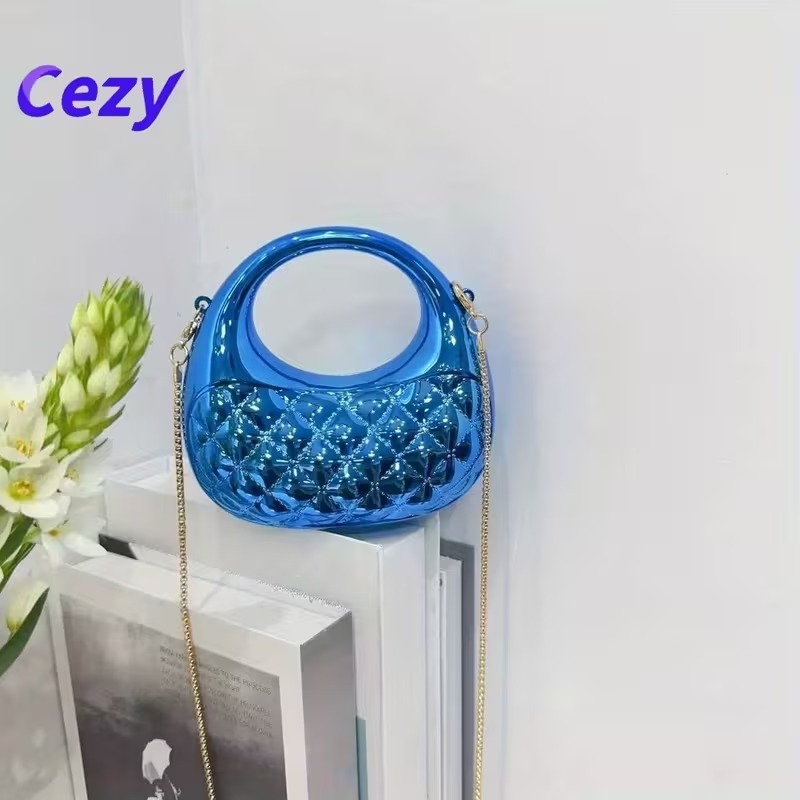 New Acrylic Moon Shaped Mini Clutch for Women | Luxury Evening Handbag | Eid Festival, Party, Wedding & Formal Fashion Purse