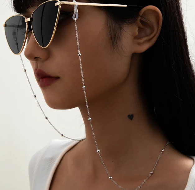 Fashion Beaded Glasses Chain For Women Summer Daisy Flower Beads Hangs Mask Strap Handmade Necklace chain