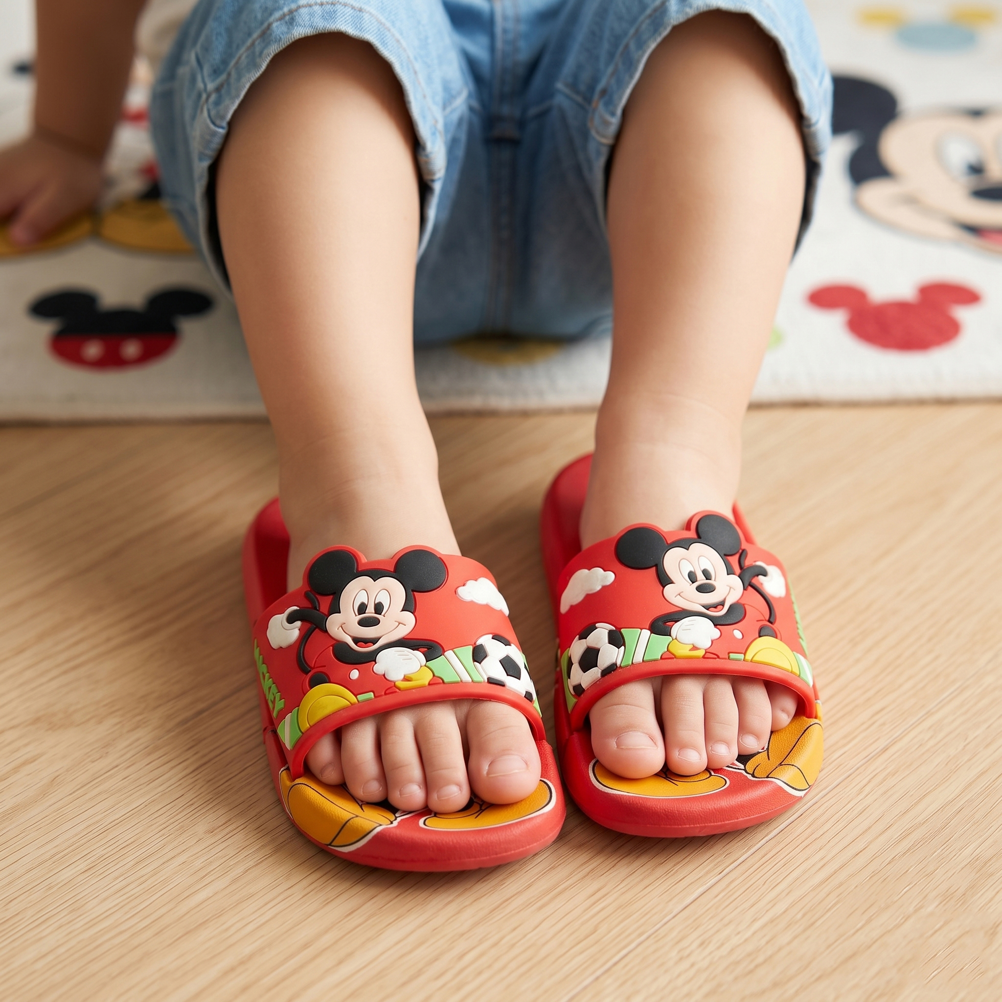 Imported Quality Mickey Mouse Theme Soft Sole Summer Slippers for Kids Boys & Girls - ARSSLIP2