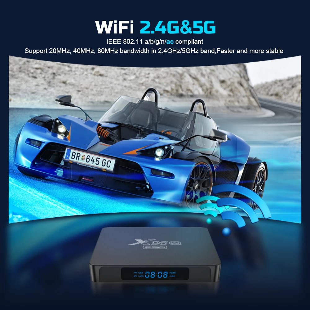 X96Q Pro - 8GB 128GB - Smart Android Tv Box with Simple Remote and TX20 PRO with Voice Remote,  Including Free Movies, Web-series Apps Installed  - Android TV Box By Al-Buraq Tech Zone