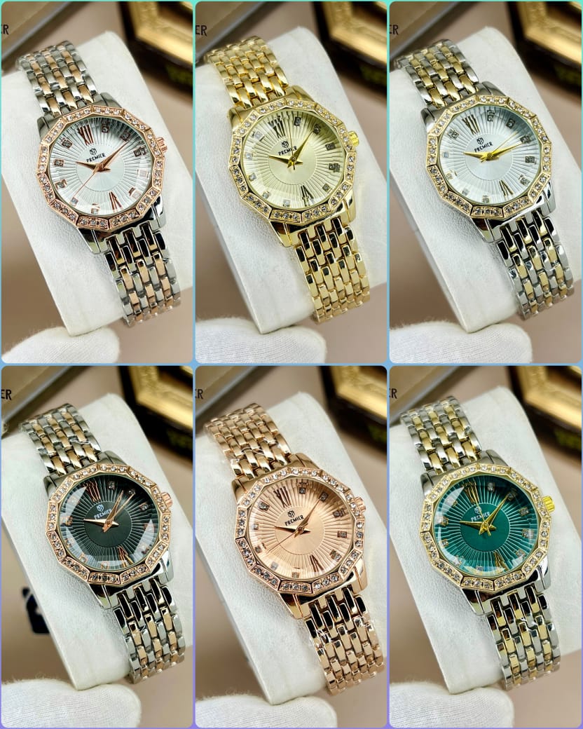 Elegant Design Crystal Stone Ladies Watch For Women's