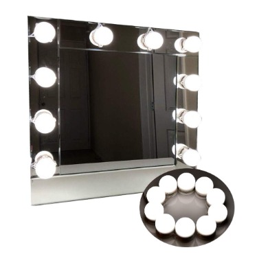 LED Vanity Mirror Lights | 3 Light Mode Led Bulbs for makeup Mirror Stand | 10 Bulbs