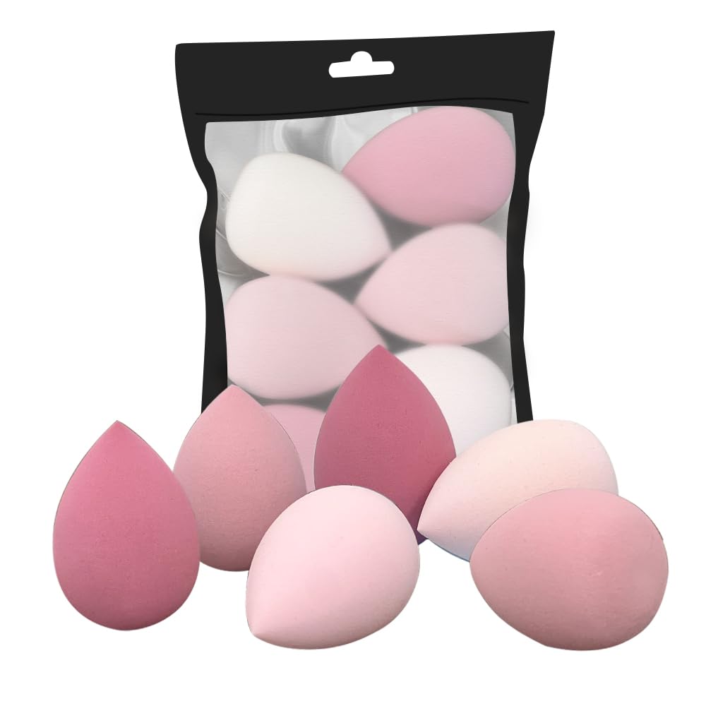 6Pcs Perfect Makeup Sponge Set Blender Flawless for Liquid, Multi-colored Beauty Makeup Sponges price in Pakistan