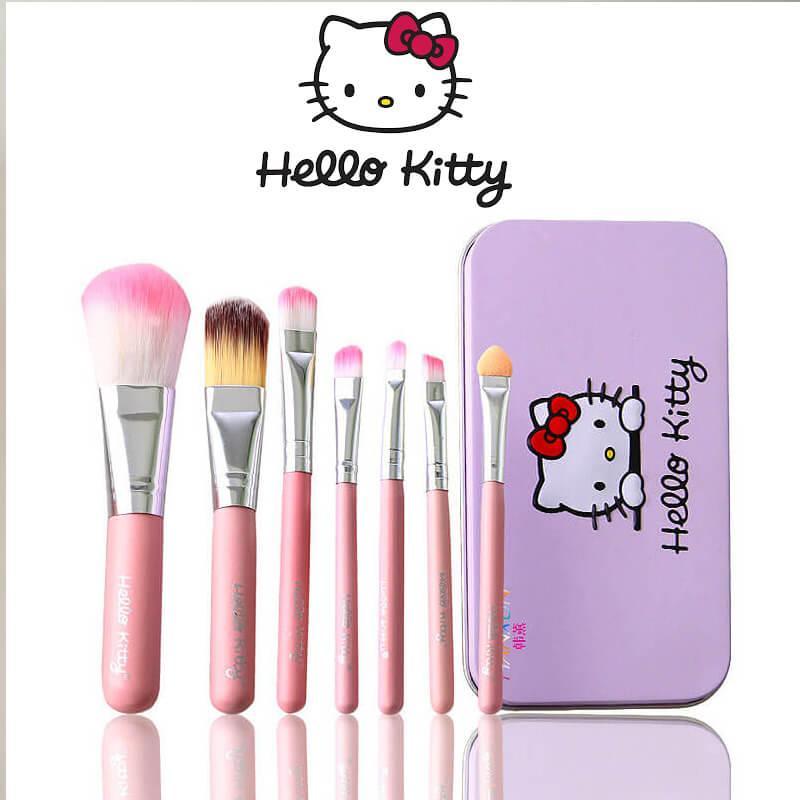 hello kitty makeup brushes - Hello Kitty Brush Set - Make up Fenty Beauty 7in1