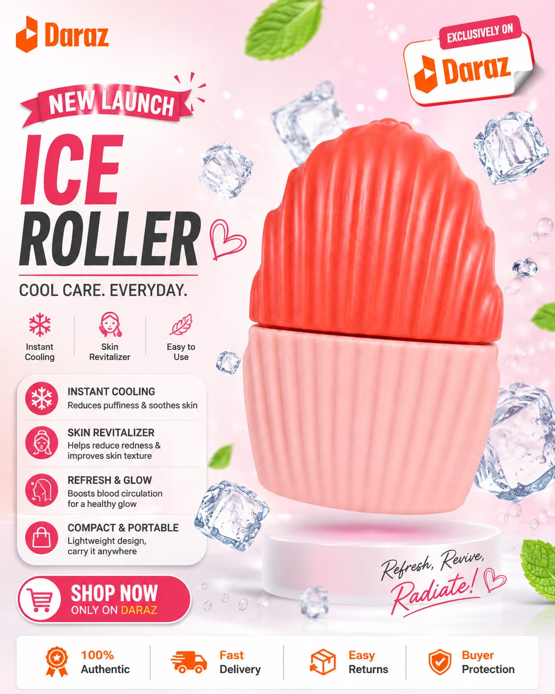 Silicone Ice Cube Roller Massager for Face Silicone Cube Tray Shape Face Facial  Eyes and Neck Naturally Conditioning and Skin Care - Reusable Massage Silicone Ice Mold Face Massage Roller Frozen Facial Reusable Ice Face Roller Skincare Tool