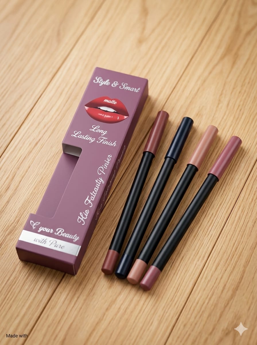 Kylie 4 Pcs Waterproof Long Lasting Lip Color Pencil Set
