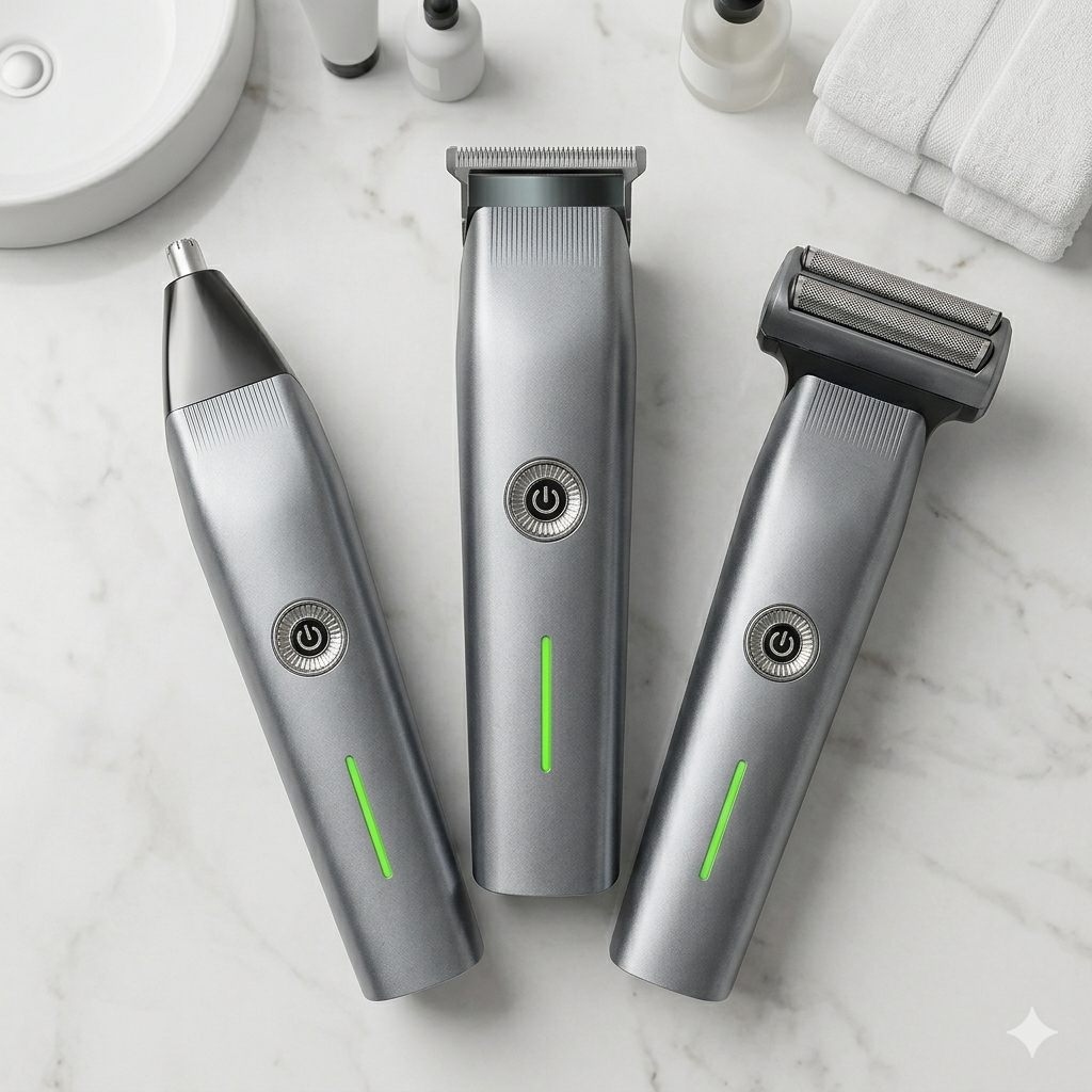 3 In 1 compact size Rechargeable Hair Clipper Shaver beard Styling Hair Removal machine