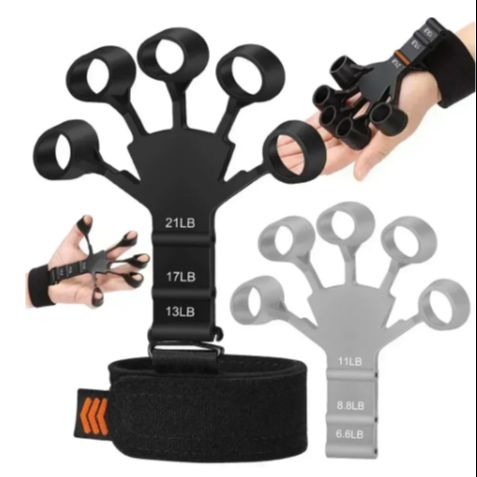 Hand Finger Gripper - Guitar Finger Gripper - Exerciser 6 Resistant Level Gripper - Finger Exerciser for Guitar Players -   Arms Hand Trainer for home