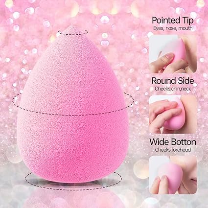 Pack Of Six Makeup Sponge Set Blender Flawless For Liquid Multi Colored Beauty Makeup Sponges For Women