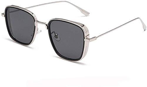 kabir singh steam punk square glasses men's aviator sunglasses uv400