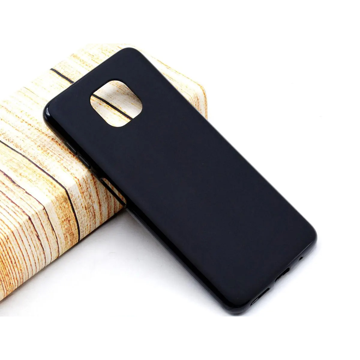 Motorola Moto G Power 2021 Back Cover Soft Plain Black Case For