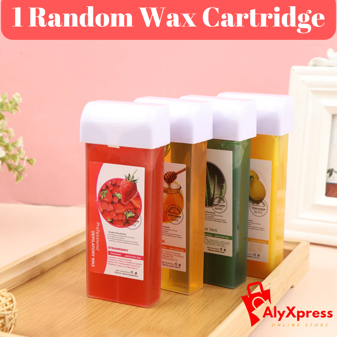 Depilatory wax outlet cartridge