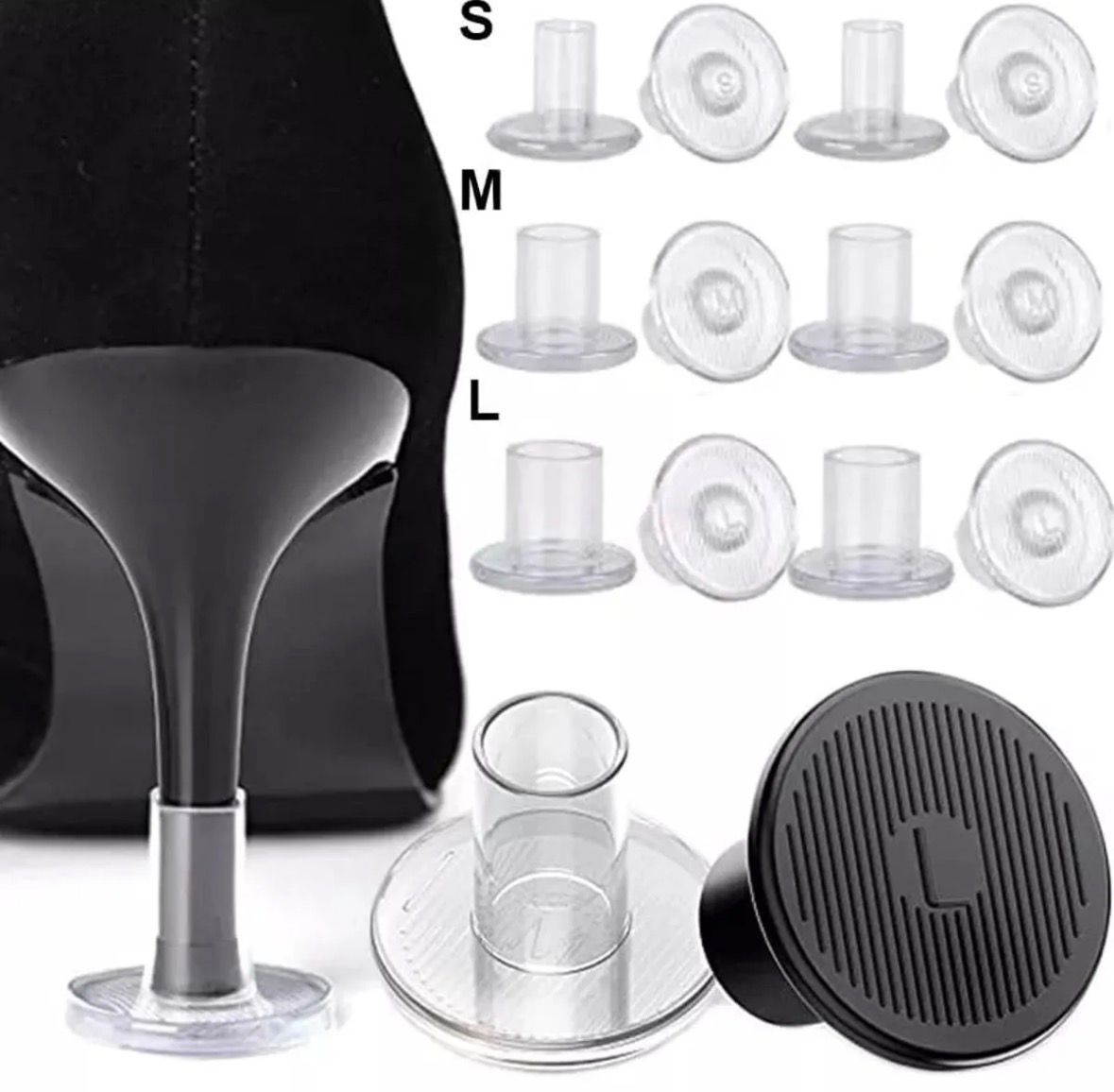 1 pairs shoes high heel stoppers cover protectores tacones de salto stiletto heel protectors dance party shoes shoes protector