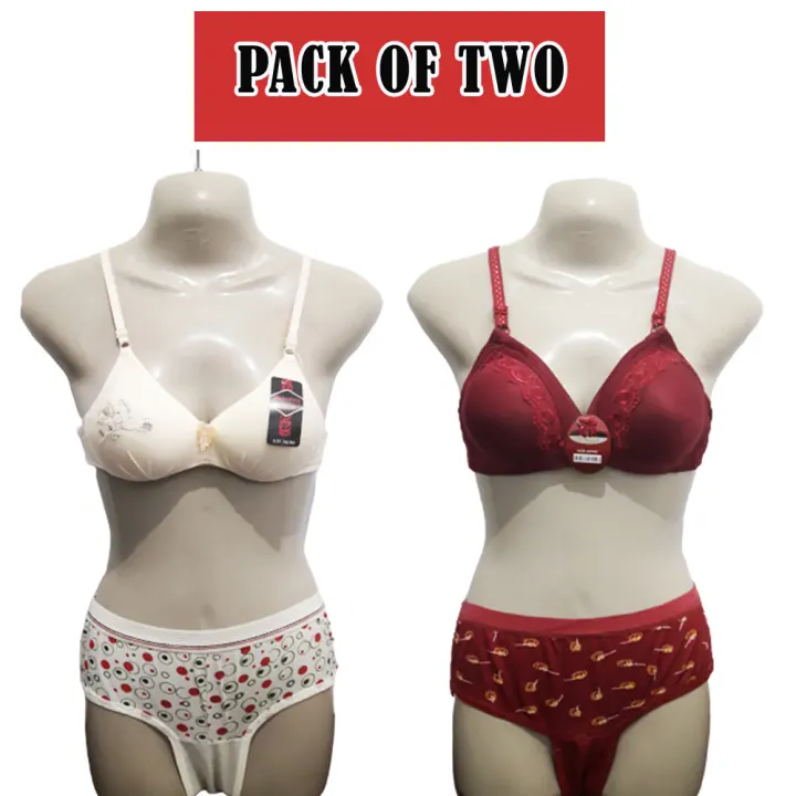 maroon bra panty set