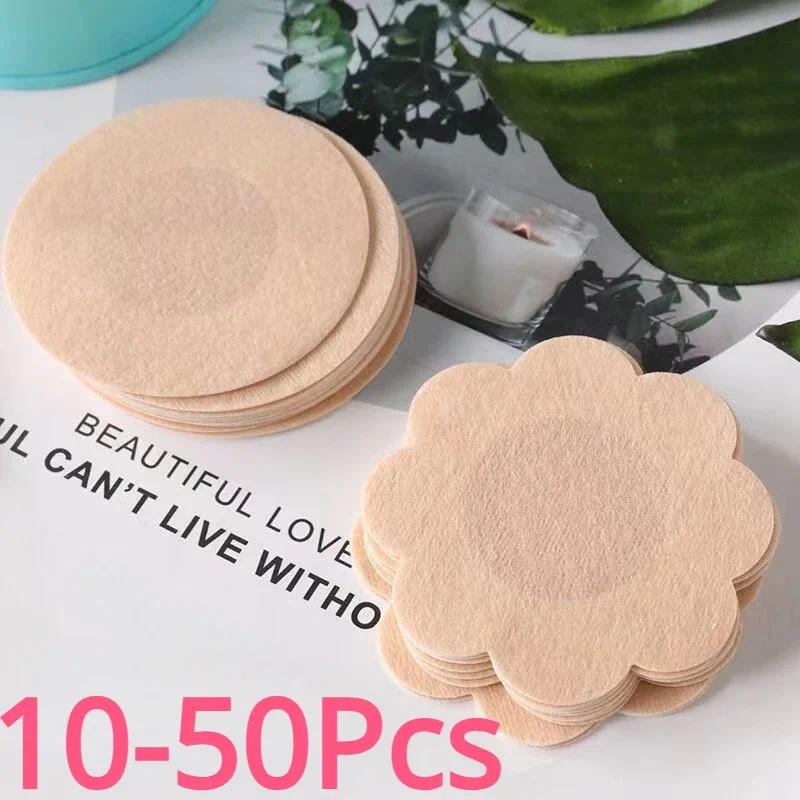 10-50PCS Invisible Nipple Covers Self Adhesive Breast Covers Disposable Pasties for Women Men Unisex