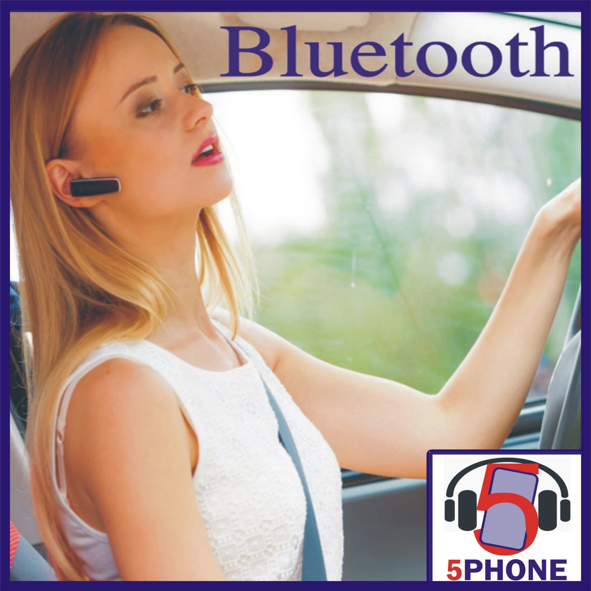 5PHONE ULTRA BT5 BLUETOOTH 4.0 WIRELESS STEREO SINGLE BLUE TOOTH HEADSET WITH MIC UNIVERSAL HANDSFREE FOR ALL MOBILE PHONES