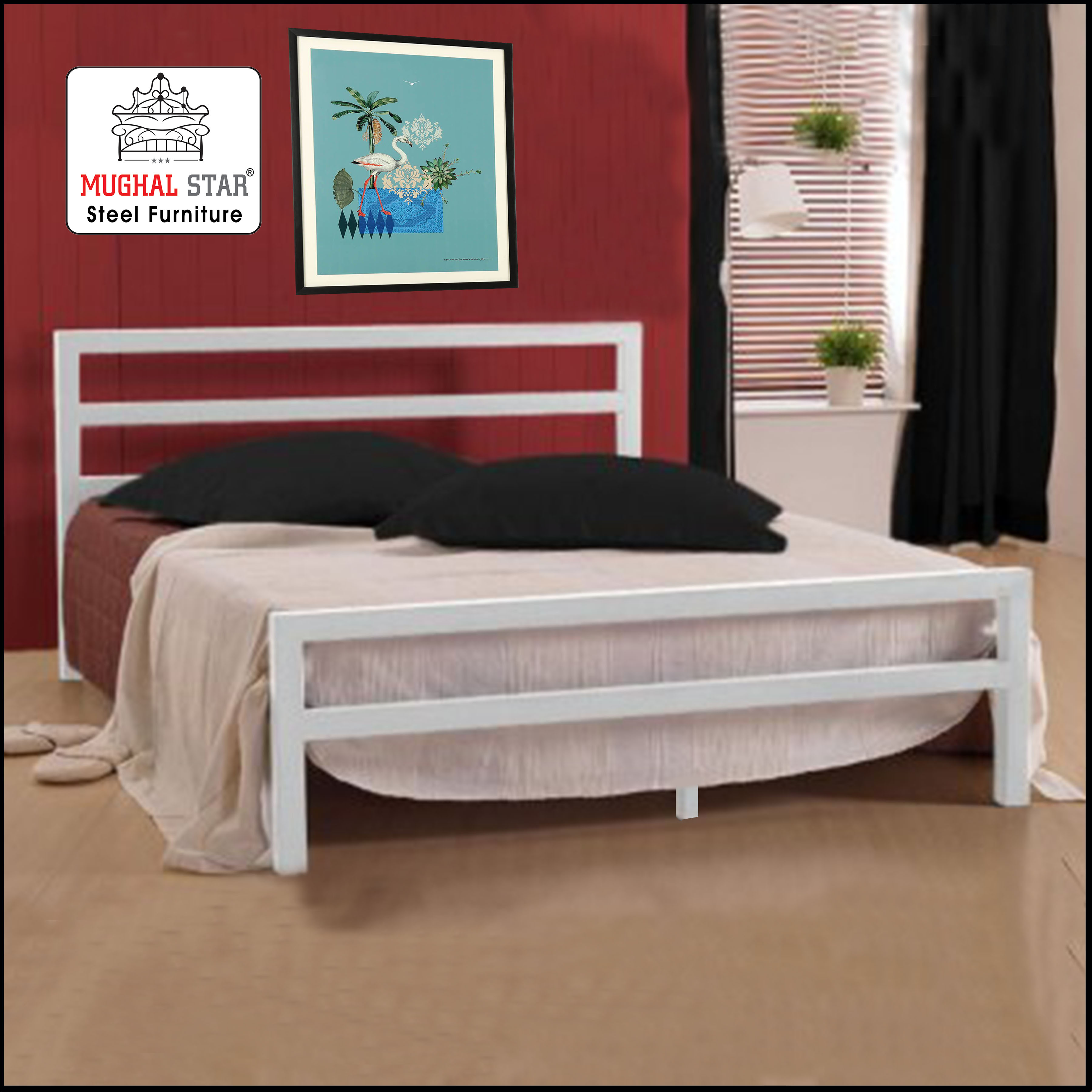 Dream Bed, Iron Bed , Double Bed, Mughal Star Steel Furniture