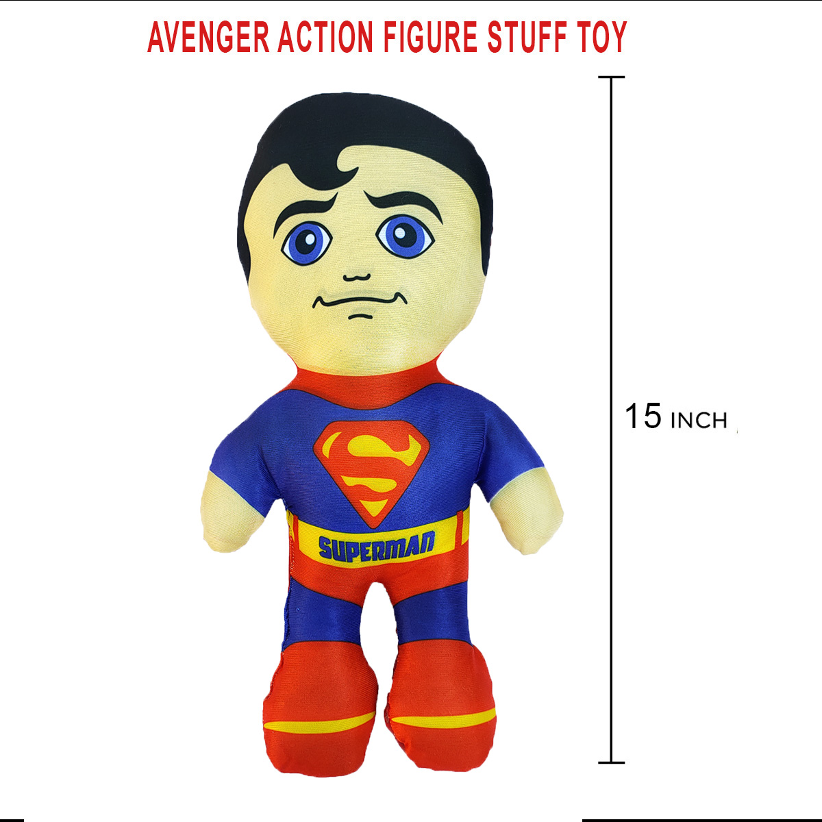 Superman Super Hero Action Figure Stuff Toy Plush Toy for Kids Size 14 Inch Avenger Marvels