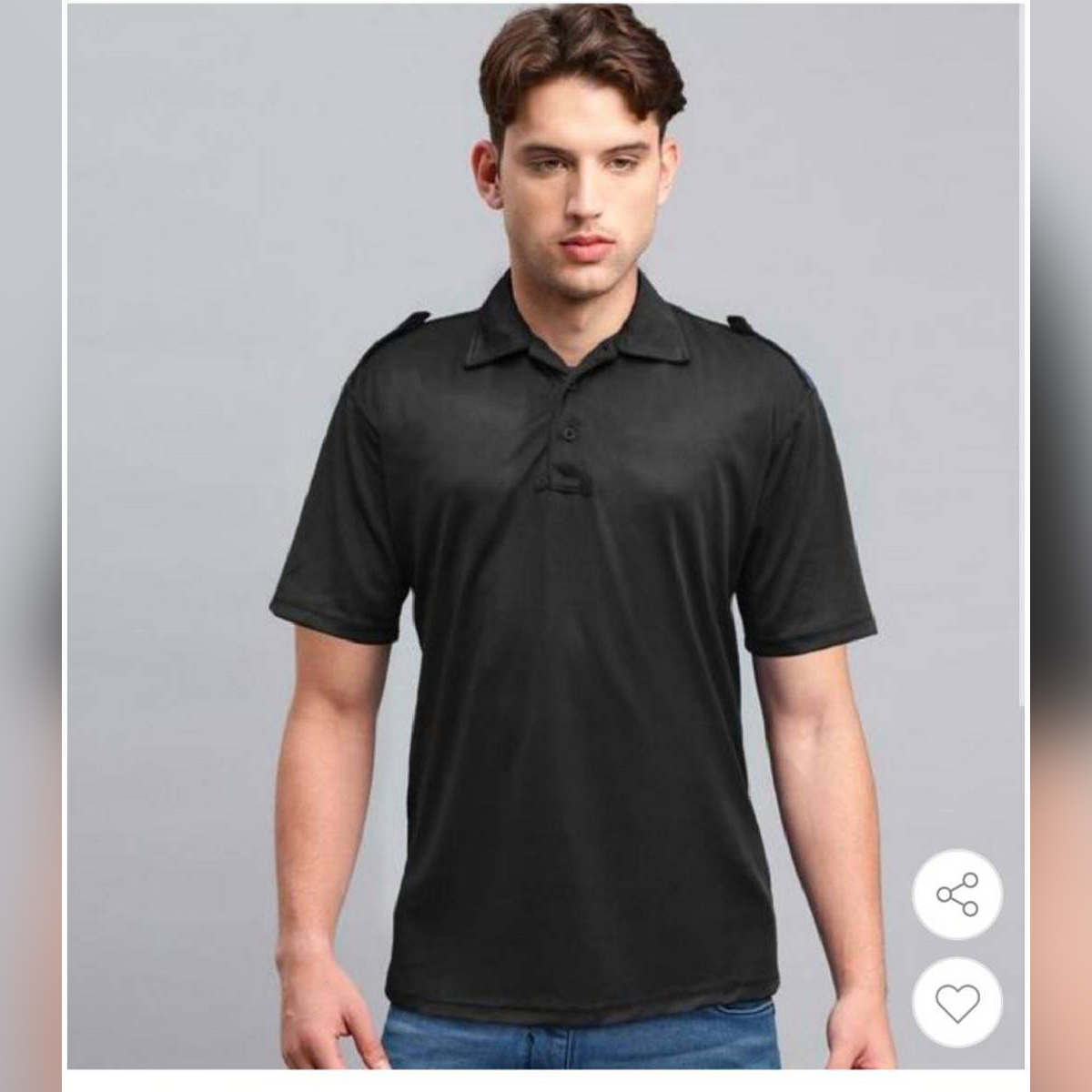 polyester black polo shirts