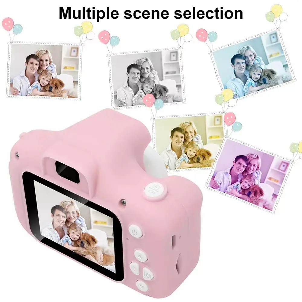ViralCam Kids 2 Inch Mini Digital Camera - Rechargeable Toy Camera for Children, Best Birthday Gift for Boys & Girls (Pink/Blue) with Fun Filters - HD Photos & Videos, Safe & Lightweight