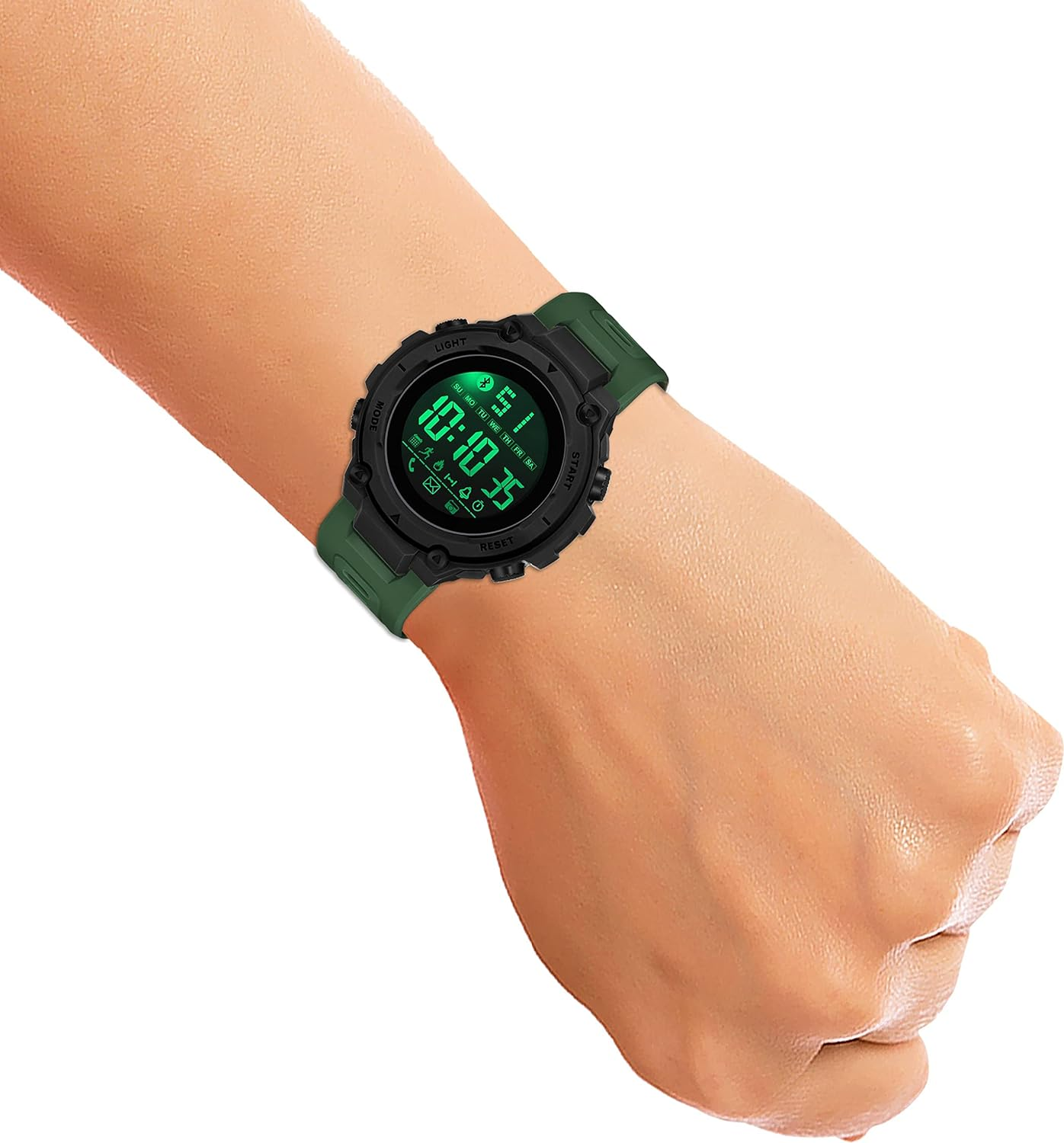 Men's Digital Sport Watches Waterproof Military Style LED Backlight Rubber Strap Big Numbers Display Digital Watch For Men