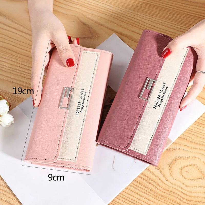 Forever Long Trifold Wallet for Women Cute Purse and Cardholder Wallet for Girls
