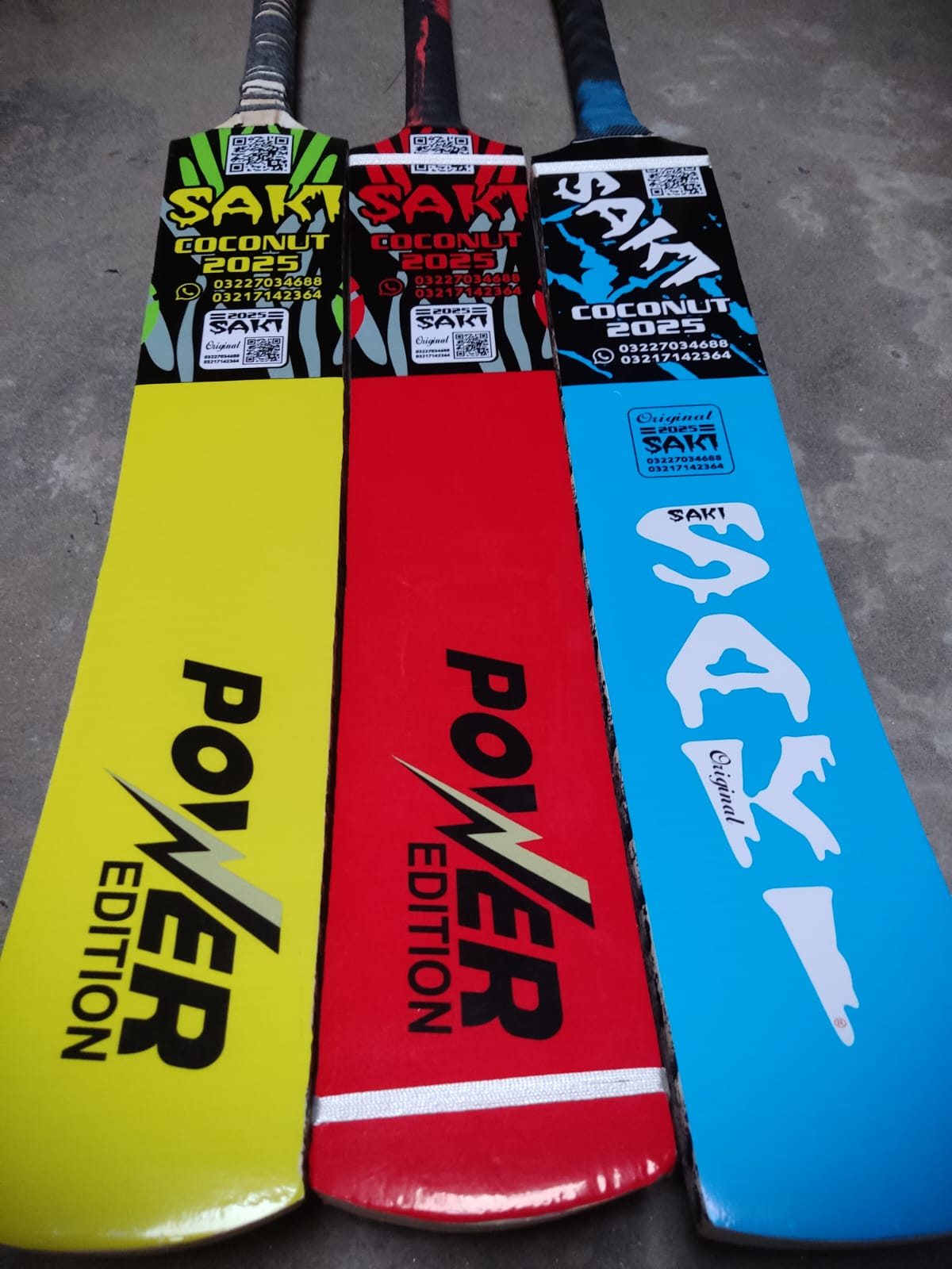 Saki Sports Cricket Bat with New Stickers  Durable Full Size Bat for Power Hitting  Halfcan handle