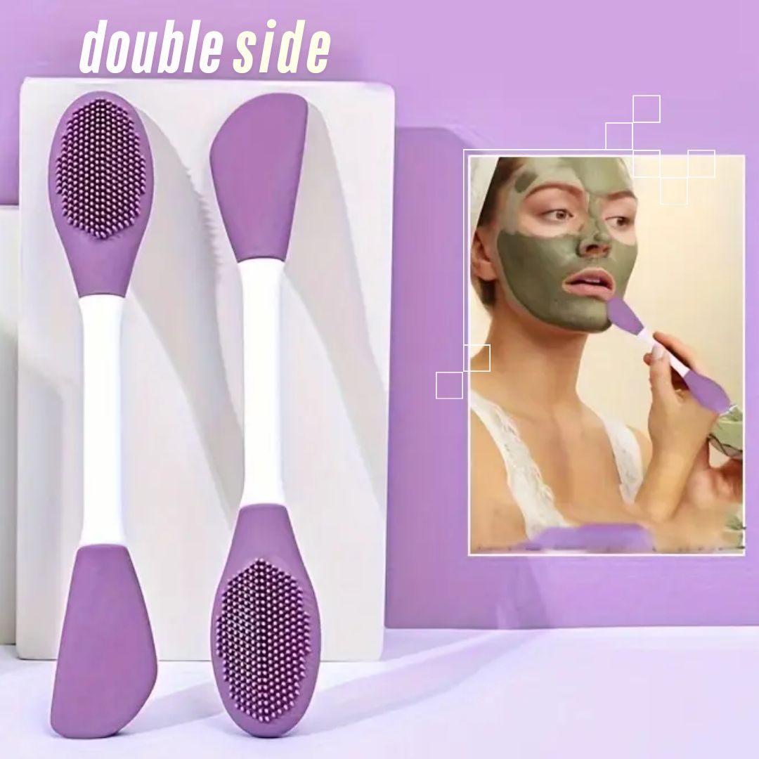 Silicone Nose Brush, Clean To Black Head Brush, Double Sided Soft Exfoliating Brush, Facial Skin Care Cleaning Rough Massage Tool For Men And Women Home
